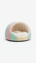 Cama de felpa tonos pastel