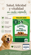 Greenies Pill Pockets - Golosinas para Perros con Mantequilla de Maní