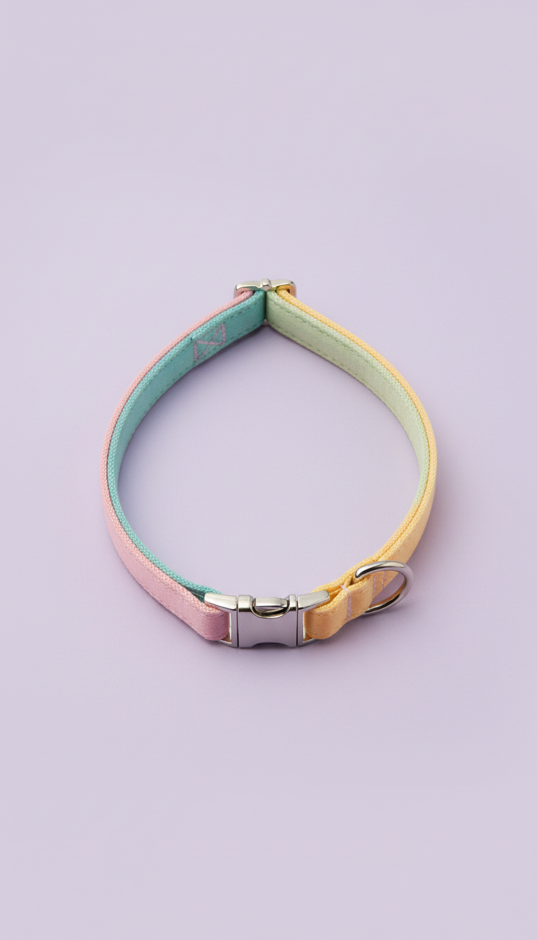 Collar ajustable en tonos pastel